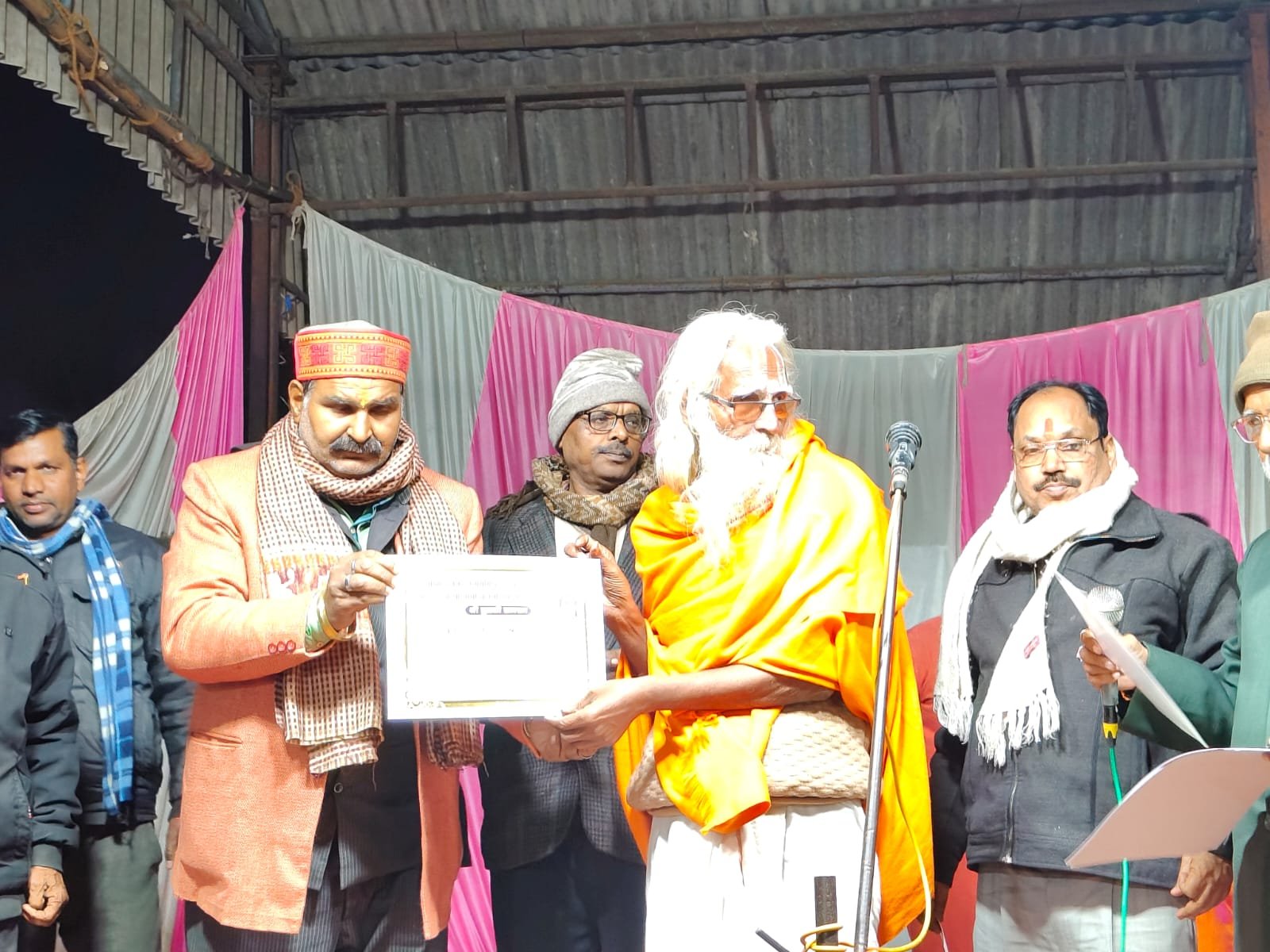 Kavi Sammelan organized on the eve of Maghi Purnima at Goswami Tulsidas ji's maternal home Dahaura. 